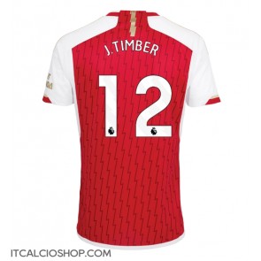 Arsenal Jurrien Timber #12 Prima Maglia 2023-24 Manica Corta